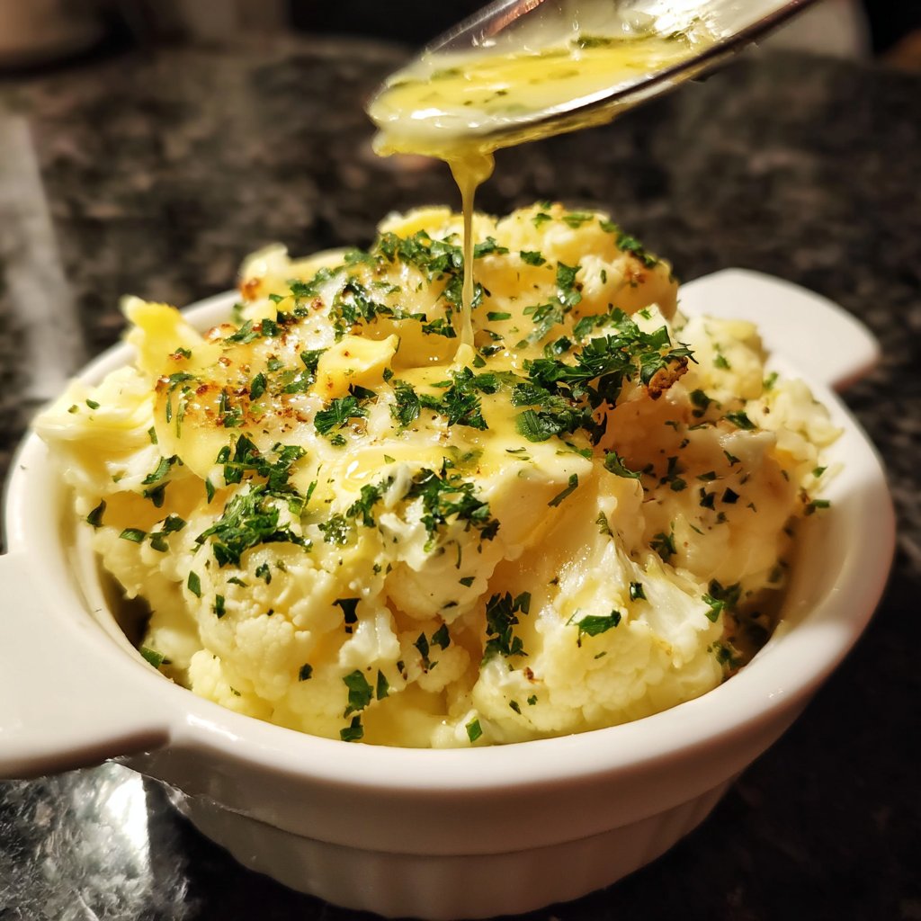 Blumenkohl mit Knoblauchbutter