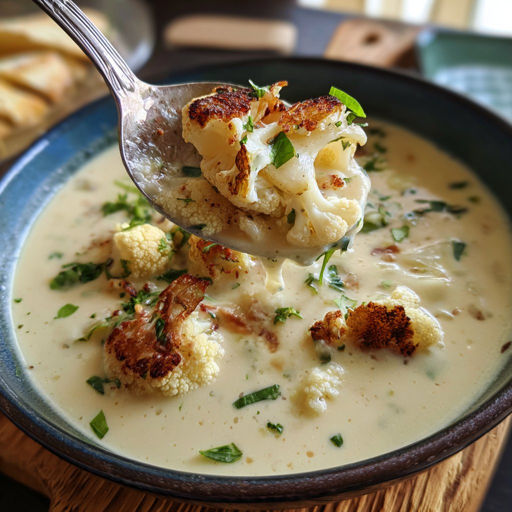 Blumenkohlsuppe vegan