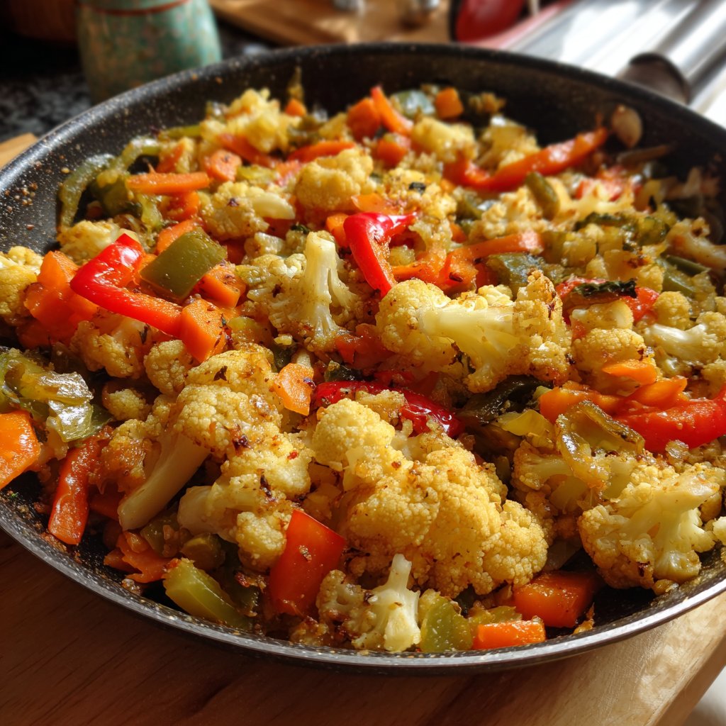 Blumenkohl Reis Pfanne