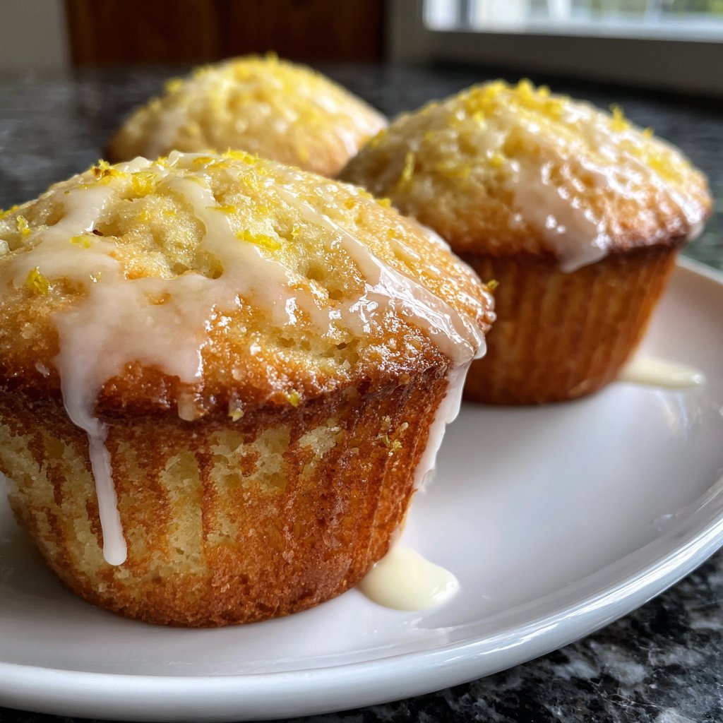 Muffins mit Zitronenschale