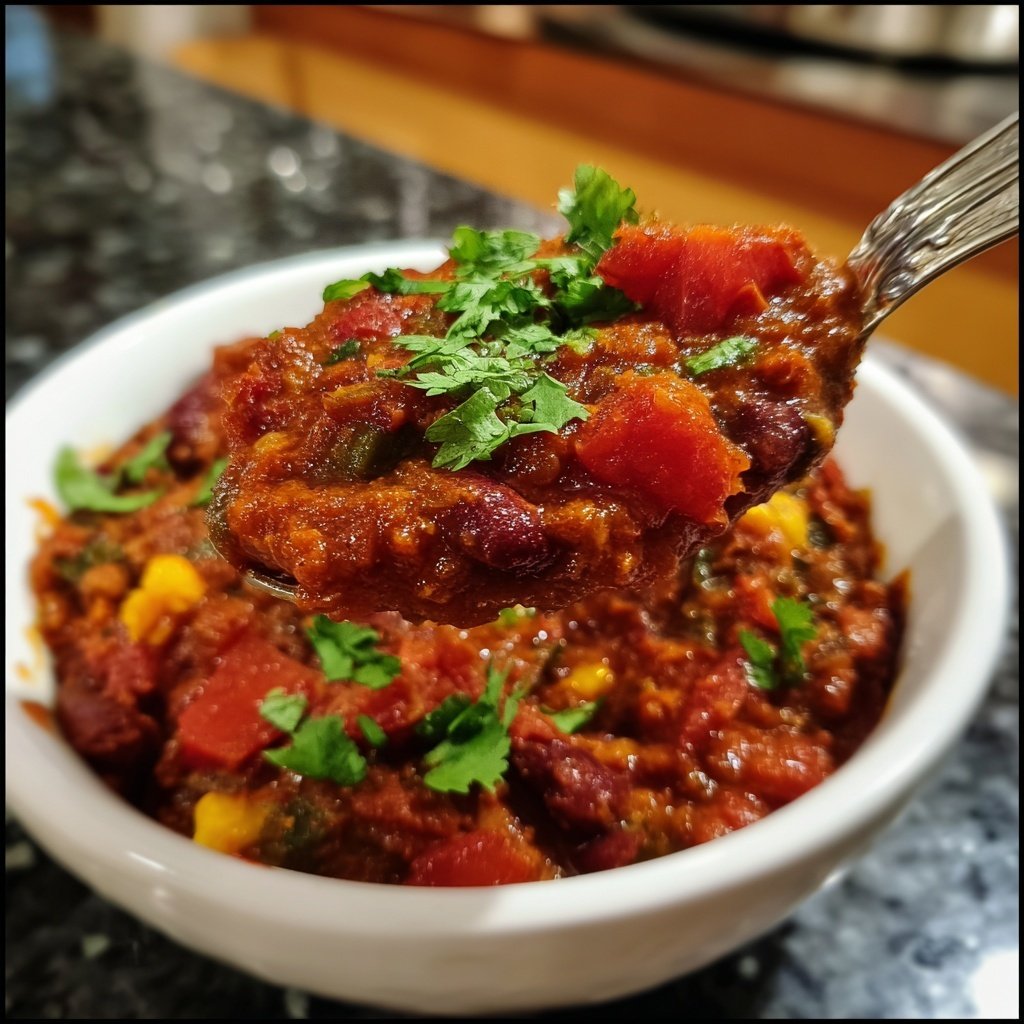 Chili sin Carne mit Koriander