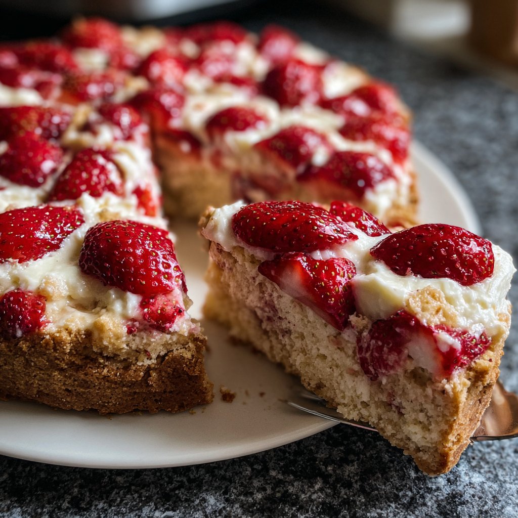 Erdbeerkuchen Mit Schmand