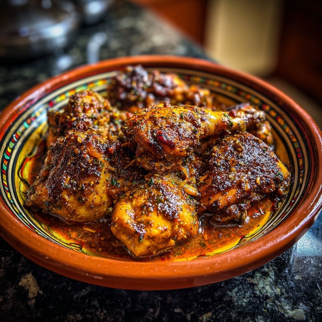 Internationale Küche Marokkanisches Hähnchen-Tagine