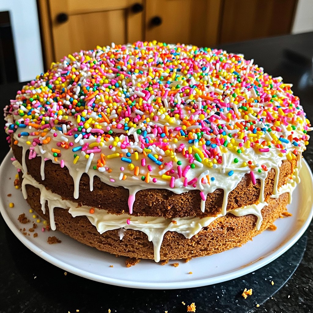 Geburtstagskuchen einfach gebacken