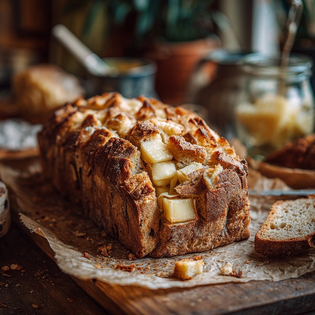 Zupfbrot Mit Käse Würfeln
