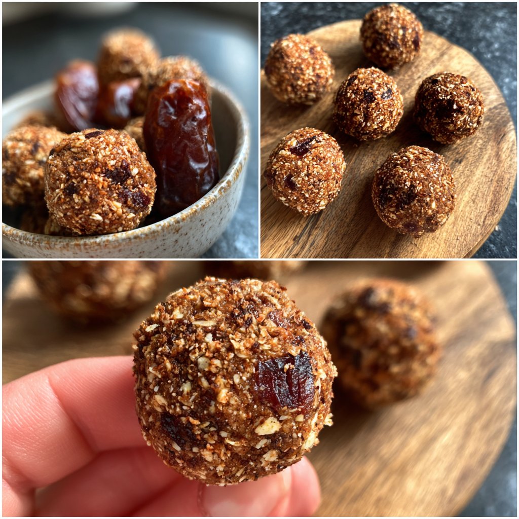 Protein Bällchen ohne Backen vegan