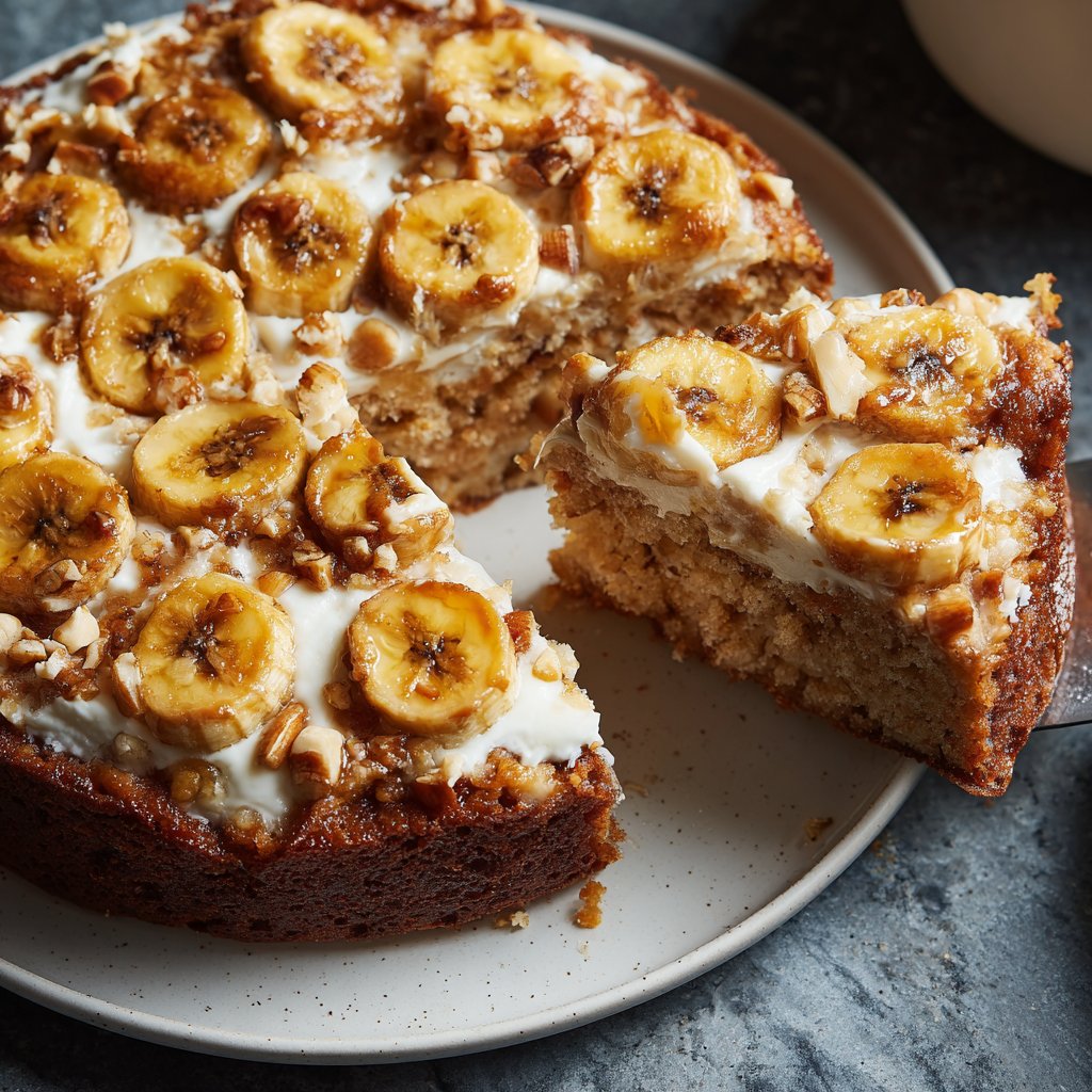 Bananenkuchen mit Joghurt