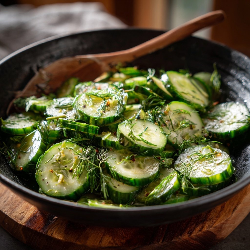 Gurkensalat Zum Grillen Mit Dill