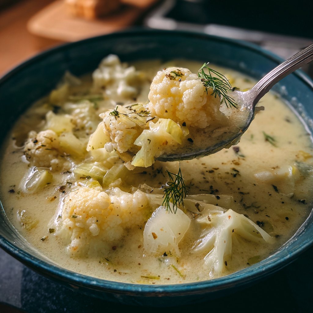 Blumenkohlsuppe mit Fenchel