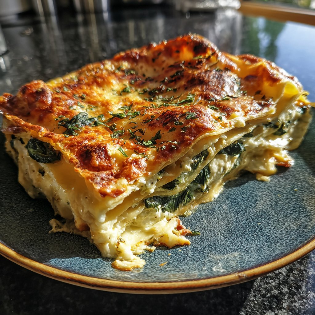 Lasagne mit Spinat und Ricotta