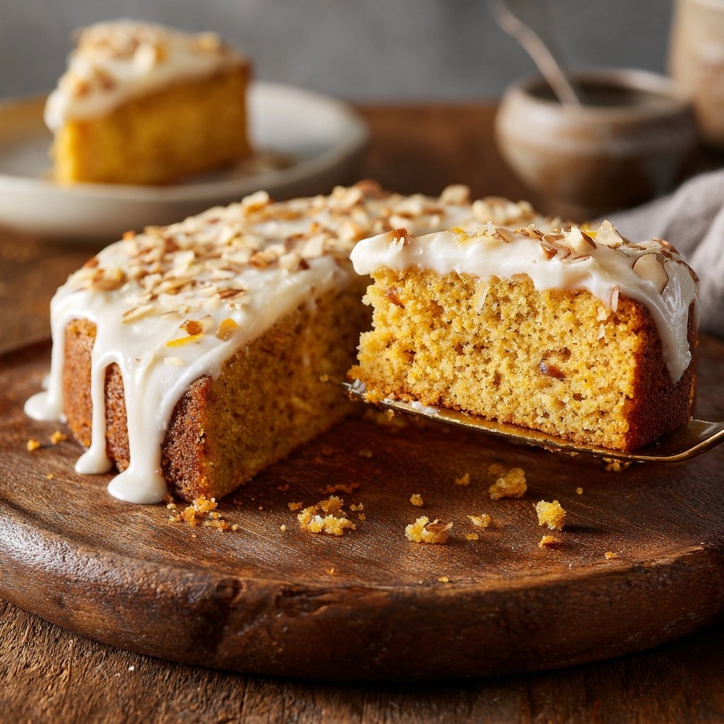 Karottenkuchen Mit Mandeln Und Orange