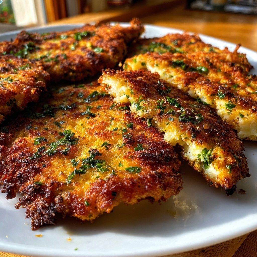 Blumenkohl Schnitzel Mit Kräuter Panade